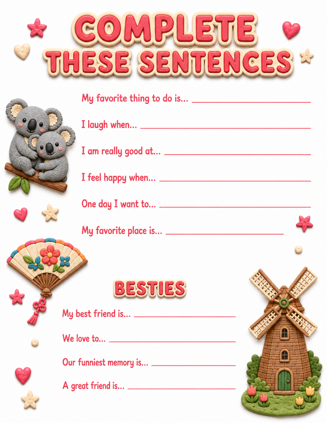 Clay / Polymer Clay Style Slambook page 5