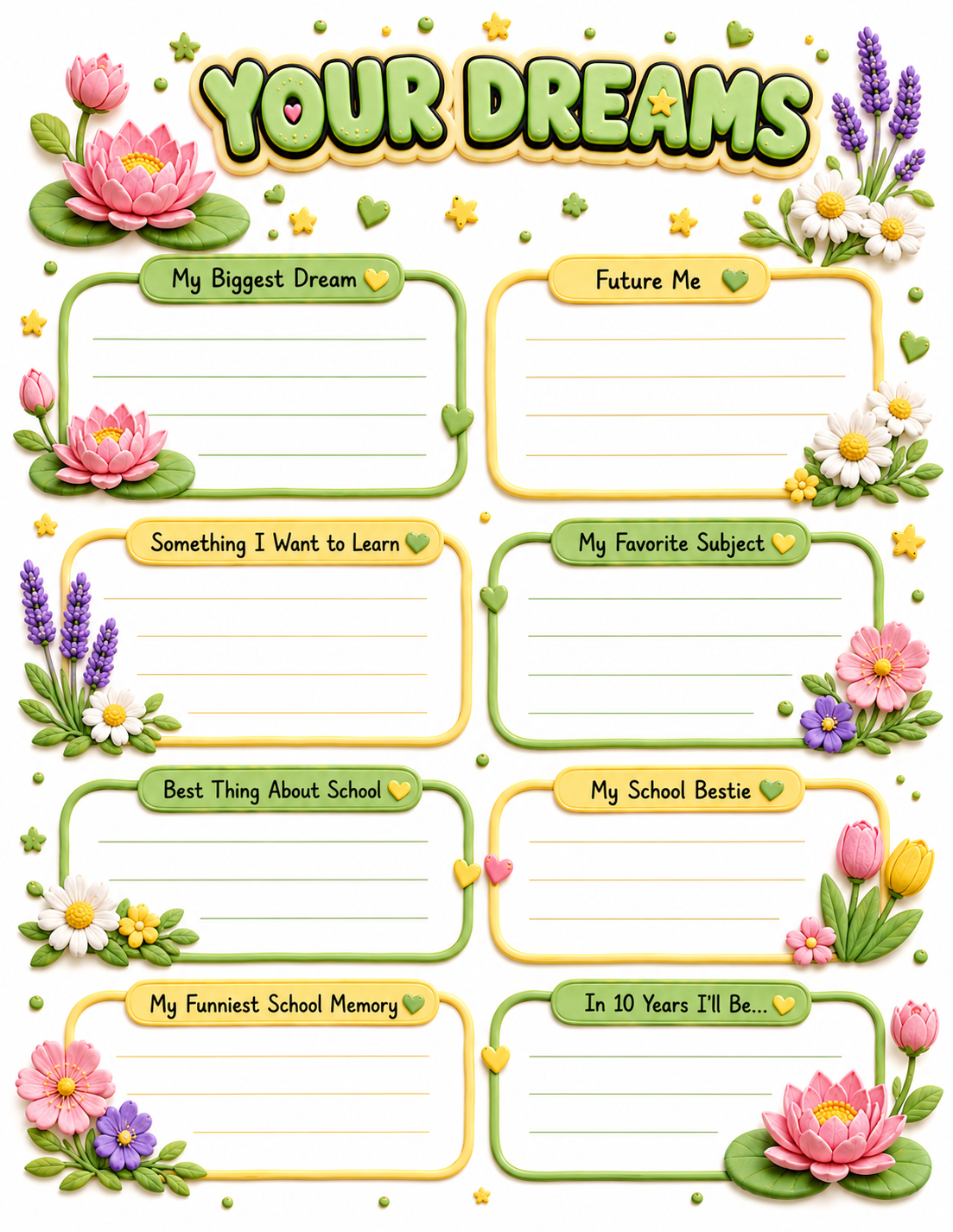 Clay / Polymer Clay Style Slambook page 6