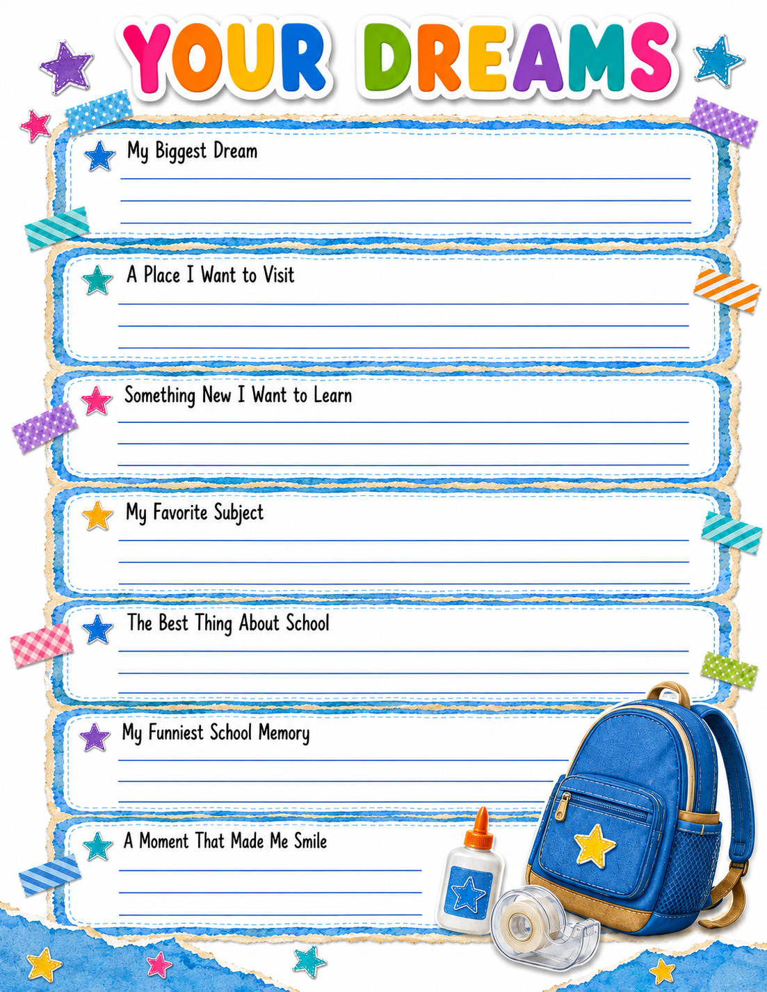 School Supplies Slambook page 6
