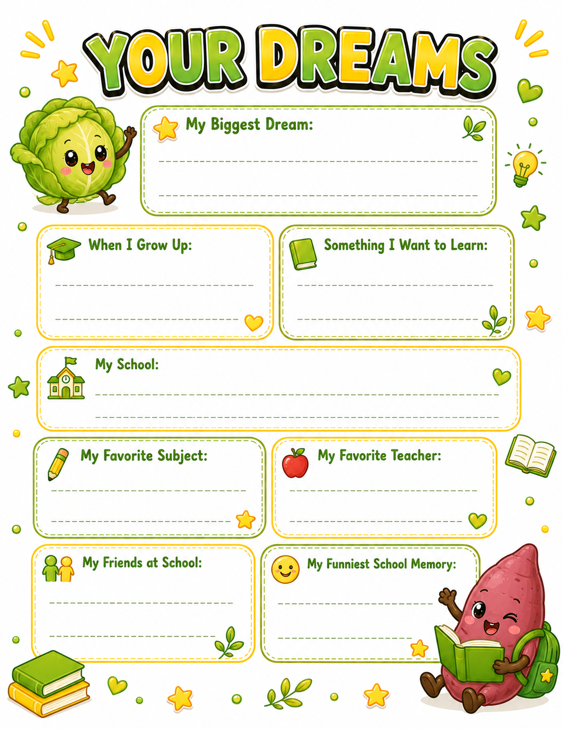 Chibi / Anime Cute Slambook page 6
