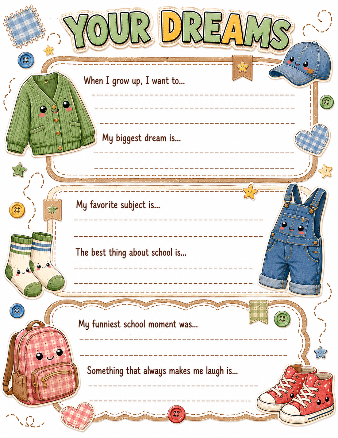 Chibi / Anime Cute Slambook page 6