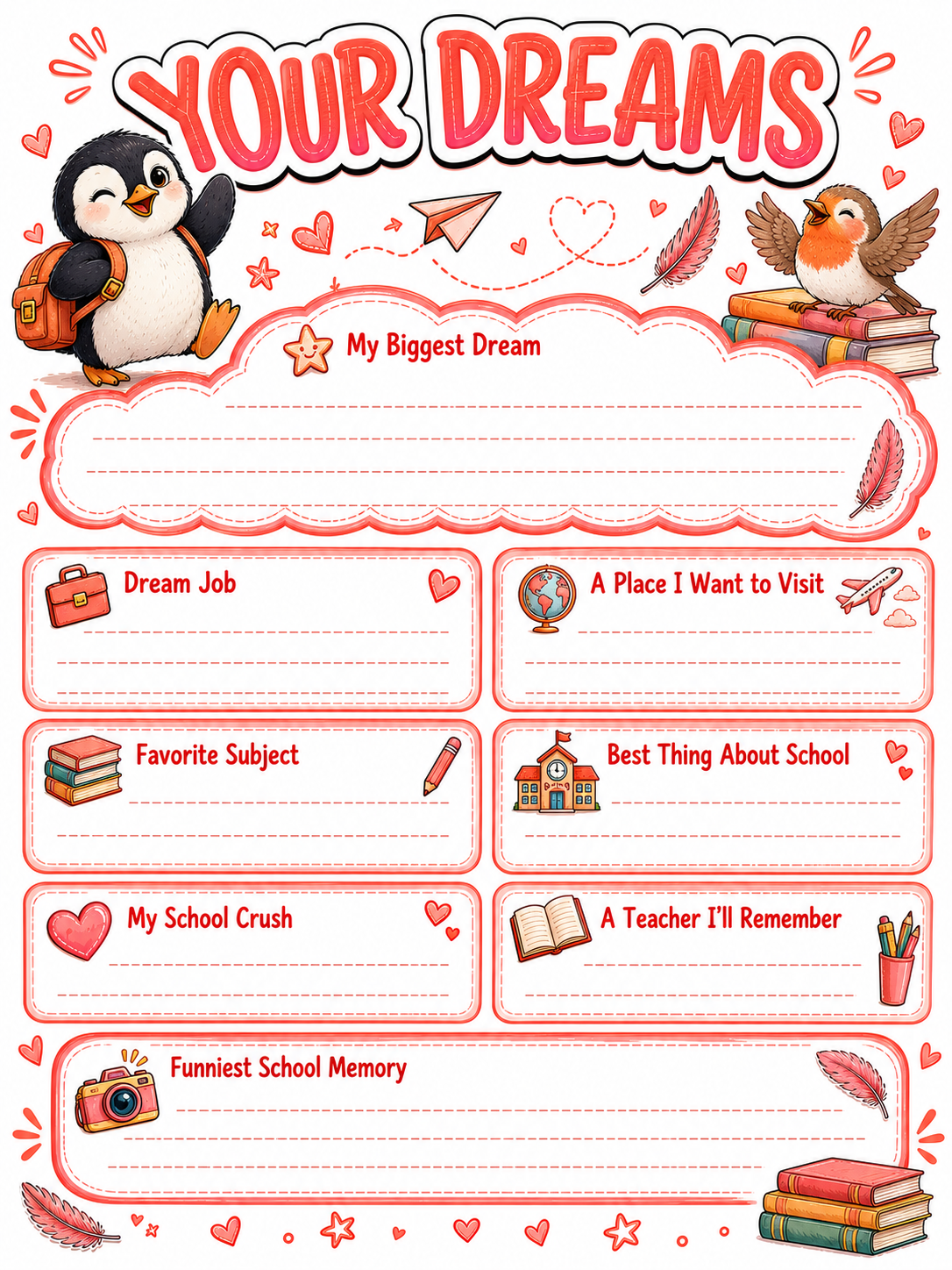 Birds Slambook page 6