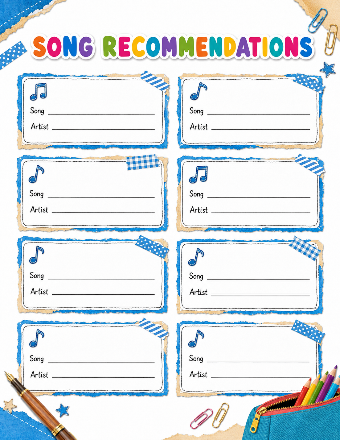 School Supplies Slambook page 8