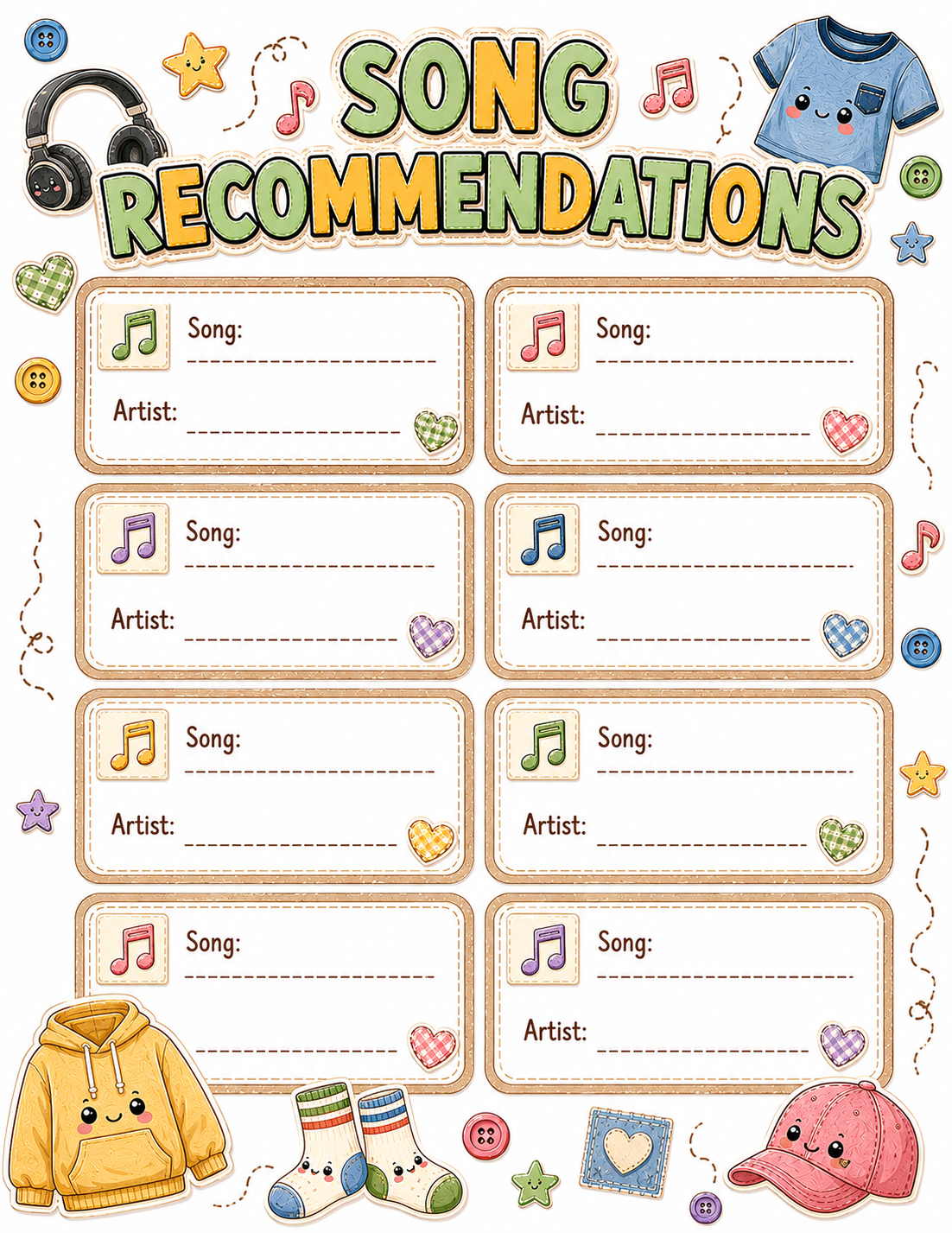 Chibi / Anime Cute Slambook page 8