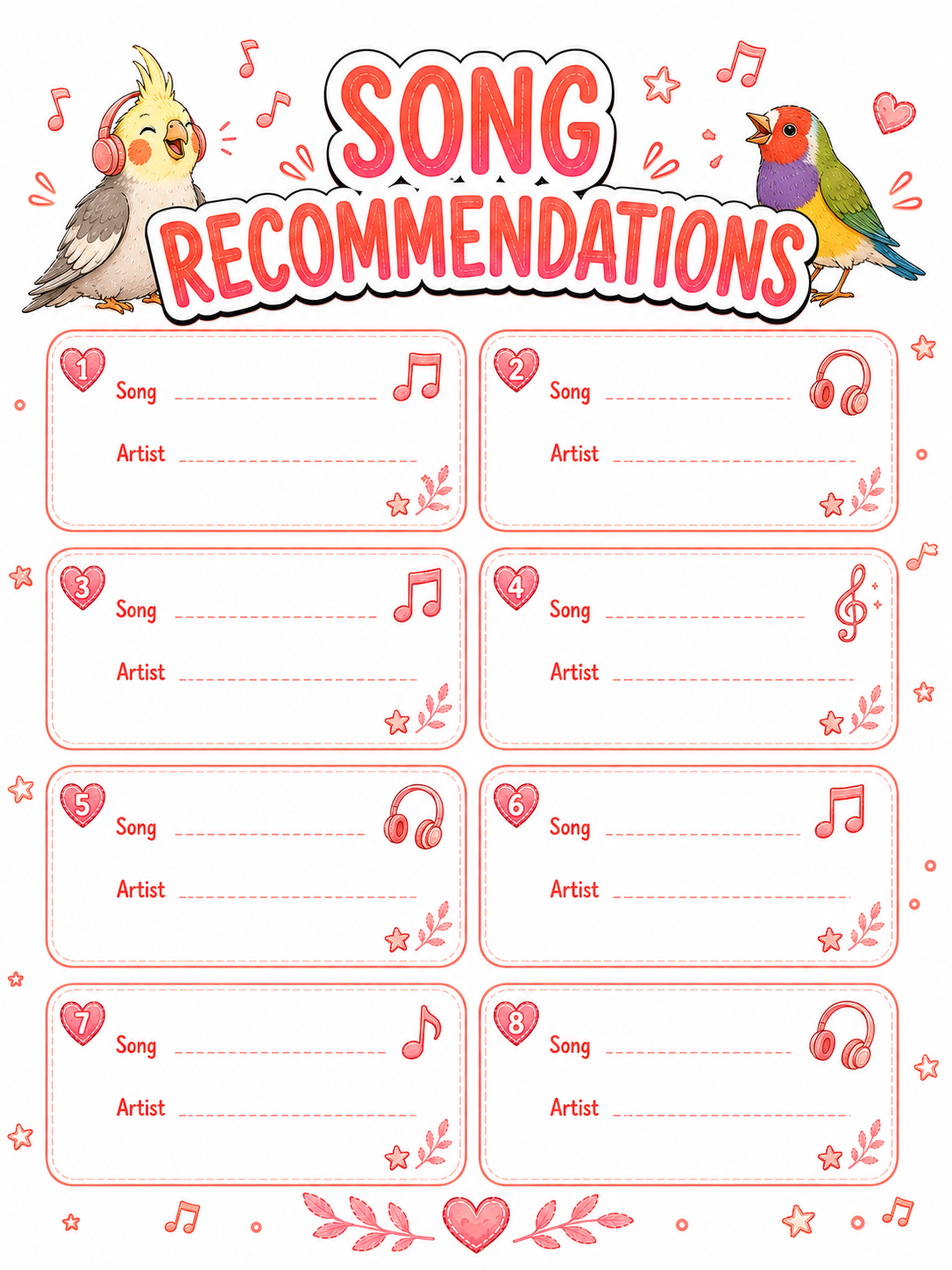 Birds Slambook page 8