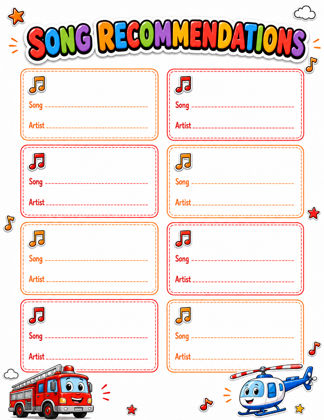 Cute Pastel Cartoon Slambook page 8