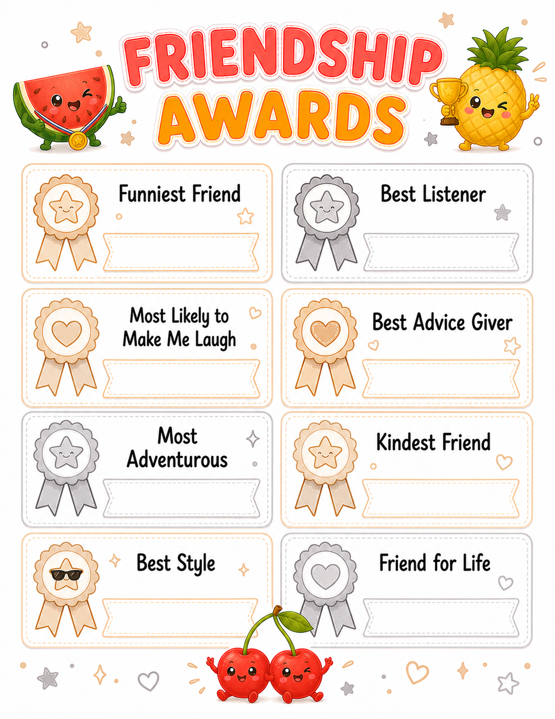 Fruits Slambook page 9